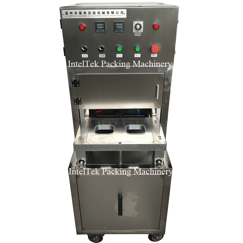 Fruit Tray Sealing Machine / Vacuum Skin Packaging Machine / Vacuum Plastic Container Sealer