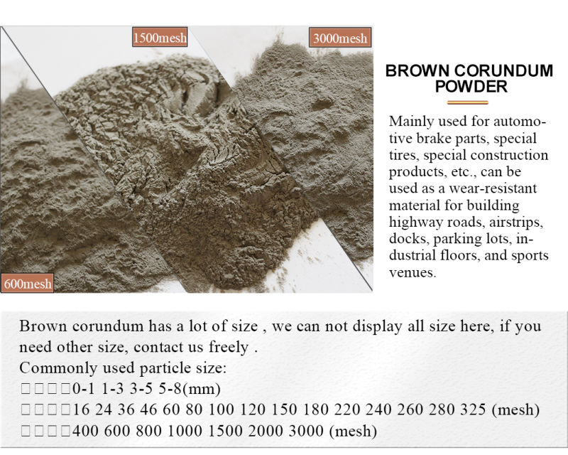 Spot Supply Brown Fused Alumina Oxide Al2O3 as Blasting Media for Sandblasting and Abrasive