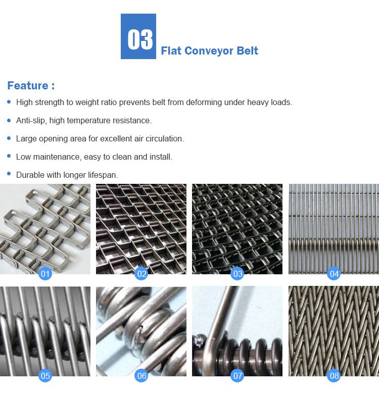 Stainless Steel Metal Oven Conveyor Belt Mesh