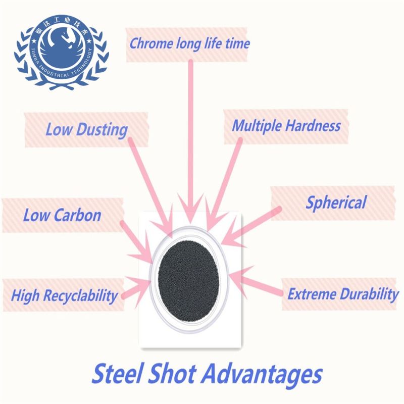 SAE/ISO Cast Steel Shot S390 for Shotblasting/Sandblasting