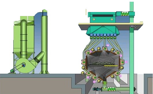 LPG Cylinder Production Line Shotblasting Machine