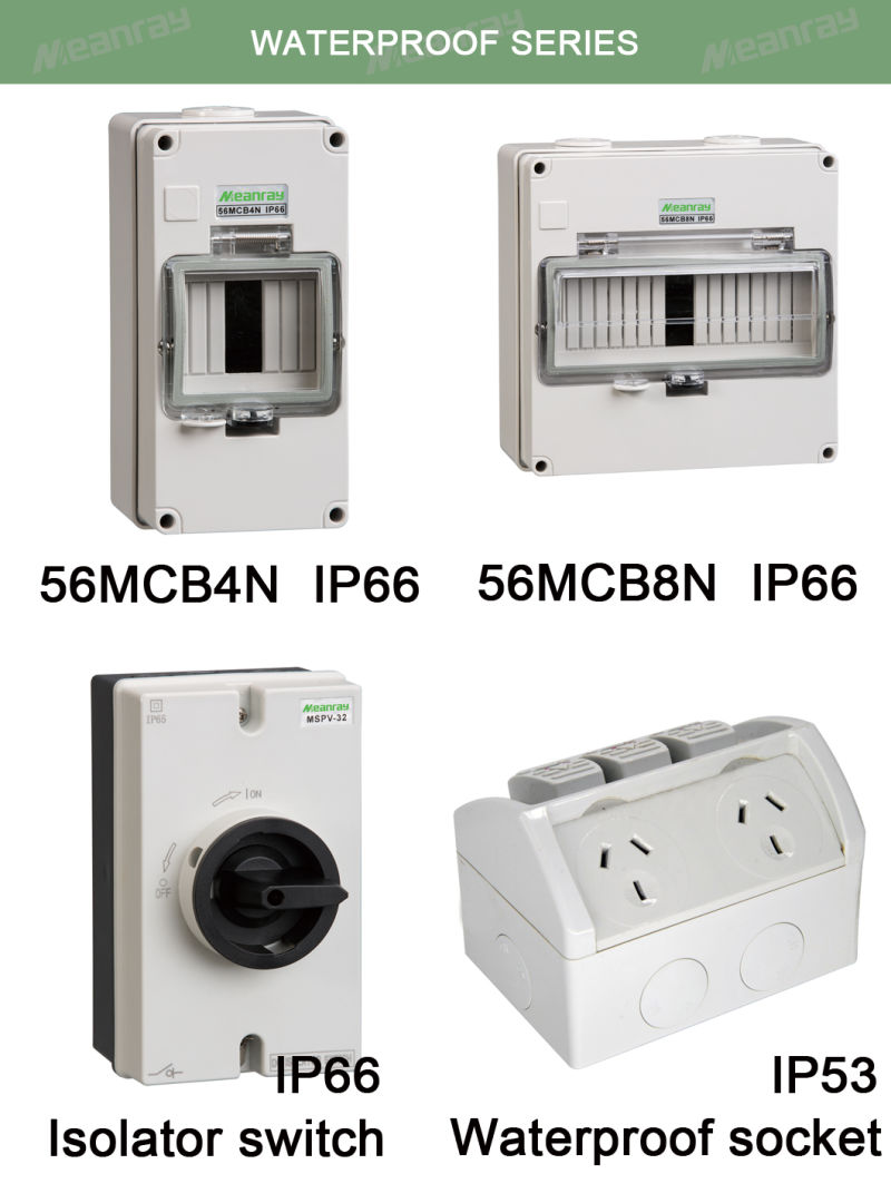 New Design Industrial IP53 Wall Mounted Industrial Plug Sockets with SAA