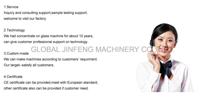 Ce Certificate Horizontal Automatic Glass Sandblasting Machine for Glass Processing (JFDS1300)