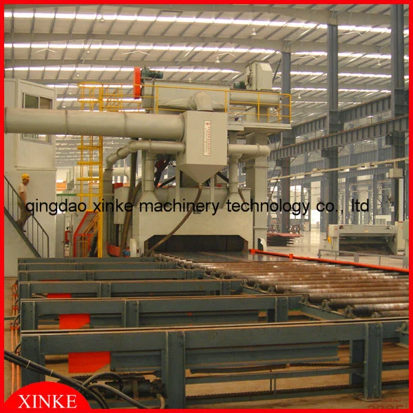 Automatic Pass Through Type Steel Plate Shot Blasting Machine and Painting Line