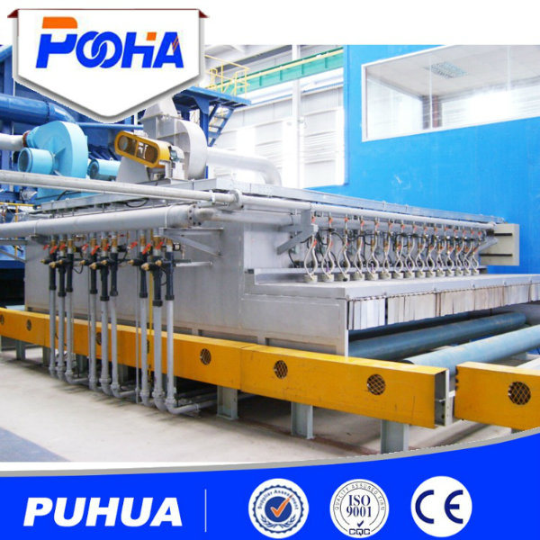 Roller Conveyor Steel Plate Shot Blasting Machine with Painting System