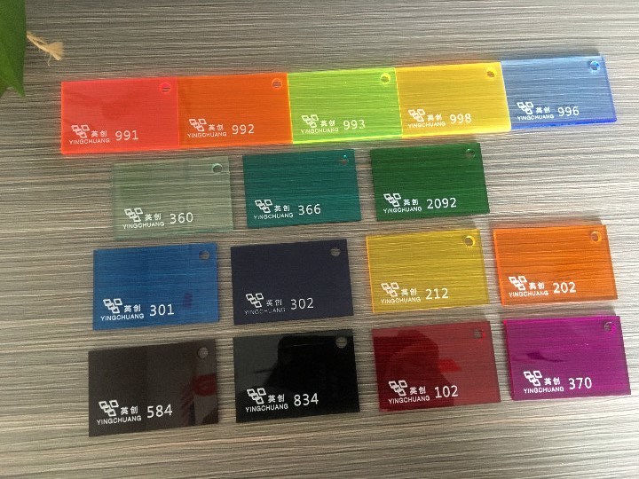 4''*8'' Acrylic Radiant Iridescent Plexiglass Rainbow Color PMMA Sheet for Display