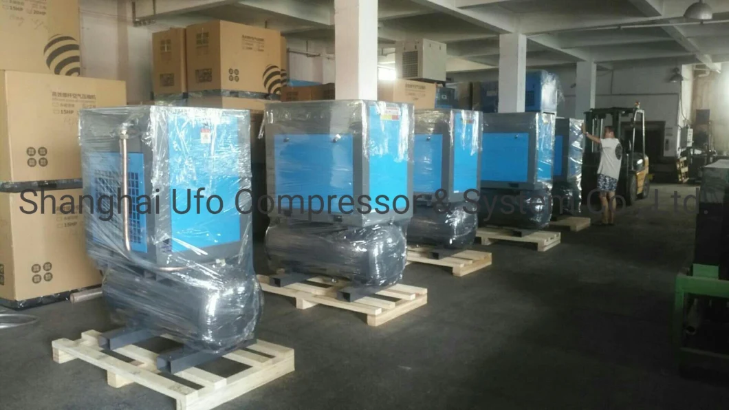 90kw 132kw Electric Rotary Air Screw Air Compressor for Shot Blasting Machine