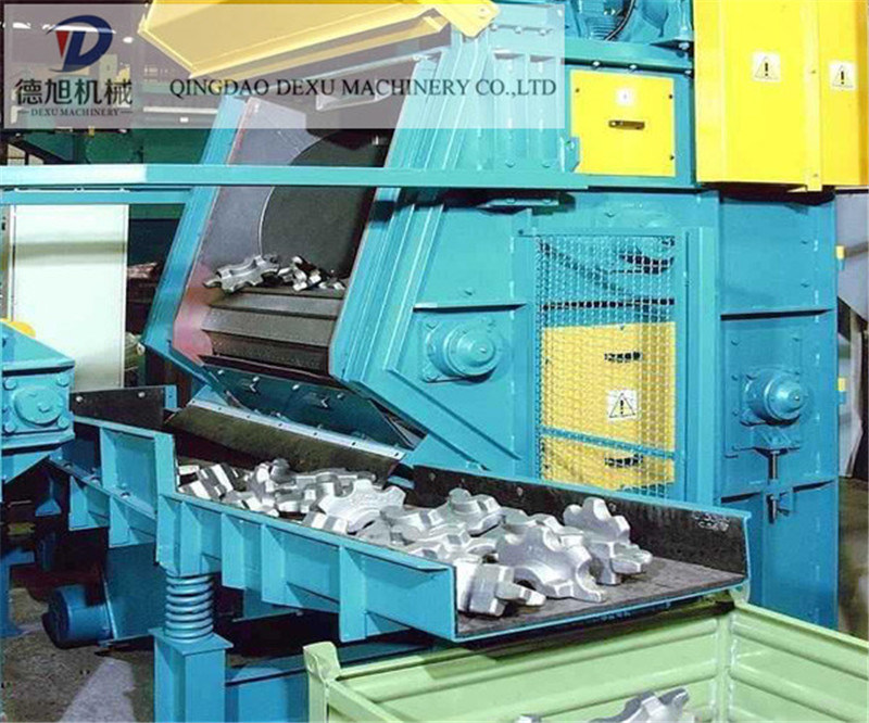 Q326c Apron Type Rubber Belt Shot Blasting Machine