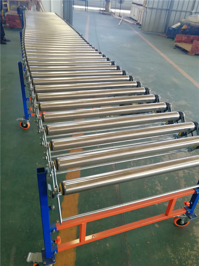 Poly Ribbed Belt Roller Conveyor with Conveyor Roller Bracket