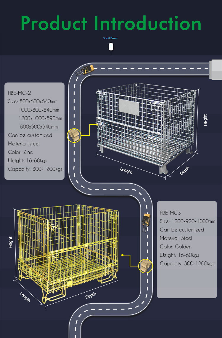 Mesh Pallet Wire Cage Wire Mesh Container Storage
