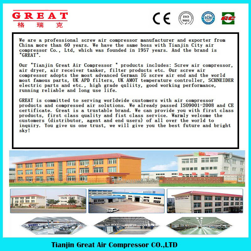 Compressor for Cement China/Compressor for Drilling Rig/Compressor for Blasting/Compressor Cutting Machine