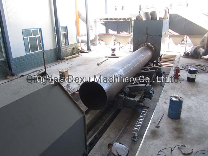 Automatic Roller Conveyor Steel Pipe Shot Blasting Machine/Steel Tube Sandblasting Chamber