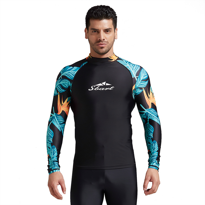 Men's Long Sleeves UV Protection Surfing Rash Guard