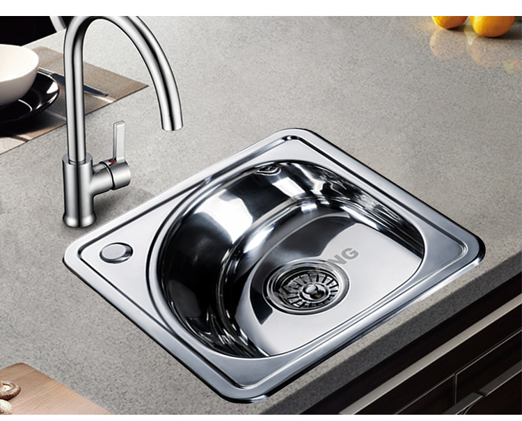 High Quality Small Size Single Bowl Stainless Steel Sink