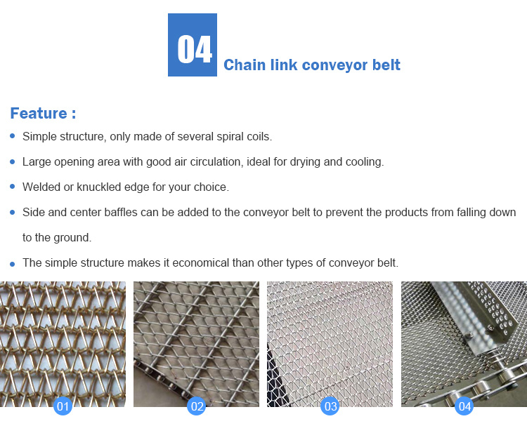 Stainless Steel Metal Oven Conveyor Belt Mesh