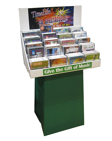 Corrugated Paper Table Rotating Display Stand/Rotating Counter Display