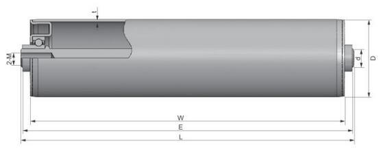 Free Power Gravity Conveyor Roller for Roller Conveyor Female Thread