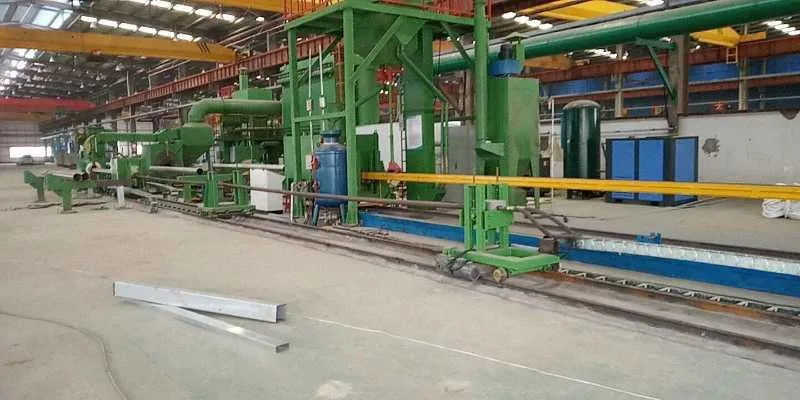 Roller Convery Through Type Steel Ball Blasting Machine for Pipe