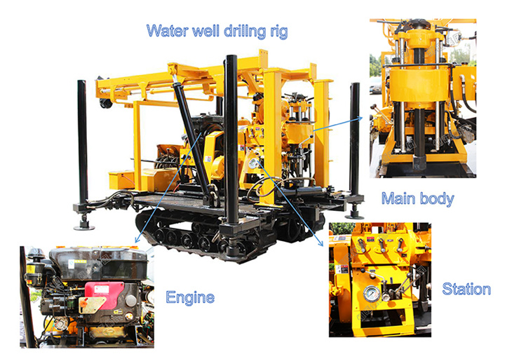 Xyd-130 Track Mounted Water Bore Hole Drilling Machines