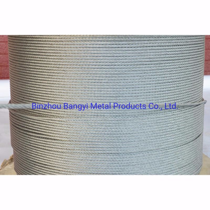 High Carbon Steel Galvanized Steel Wire Rope 7*7 7*19
