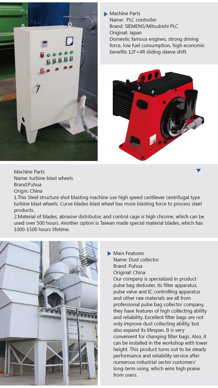 Q69 Shot Blasting Machine with Efficient Automatic Dust Removal System