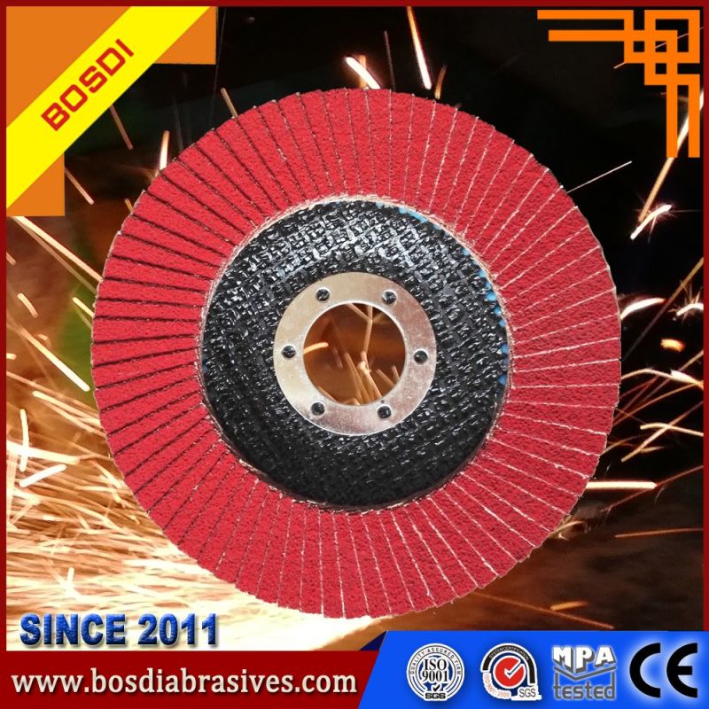 125mm Chinses Suppliers Hot Sale Abrasive Flap Disc for Metal Polishing, Grinding Wheel, Abrasive Disc