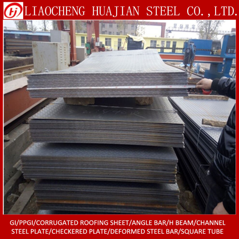 Ss400 Steel Checker Plate Standard Steel Chequered Sheet