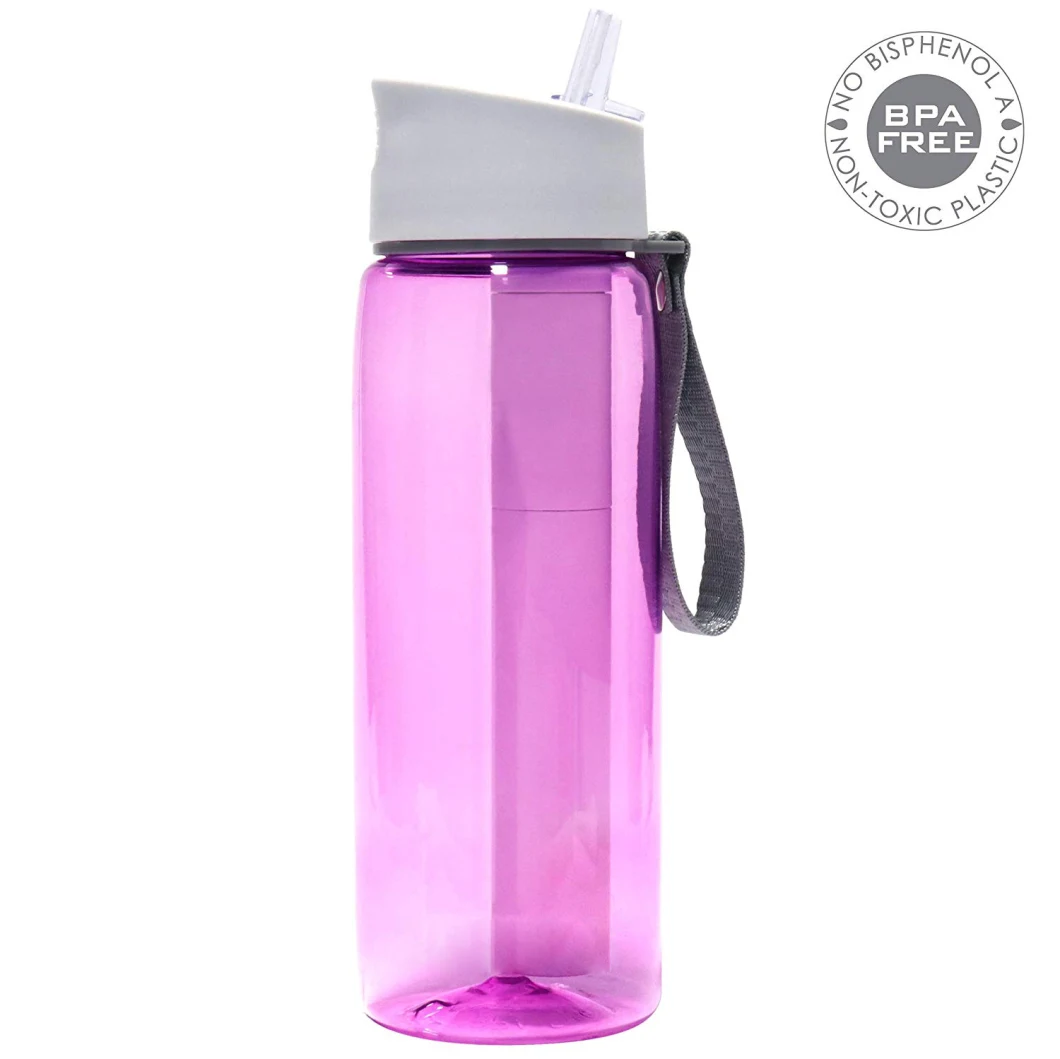 Healthy Camping Water Purifier Bottle Outdoor Necessary with Compass