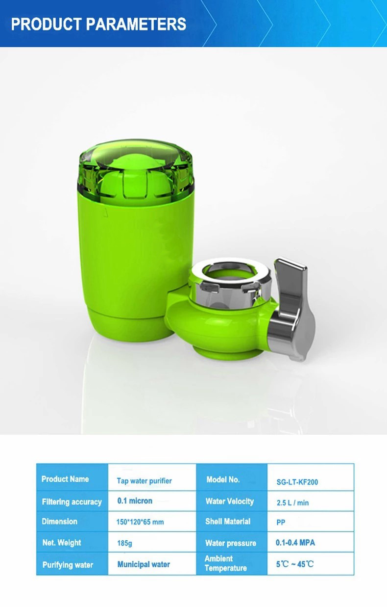 Green Faucet Water Filter Alkaline Water Purifier