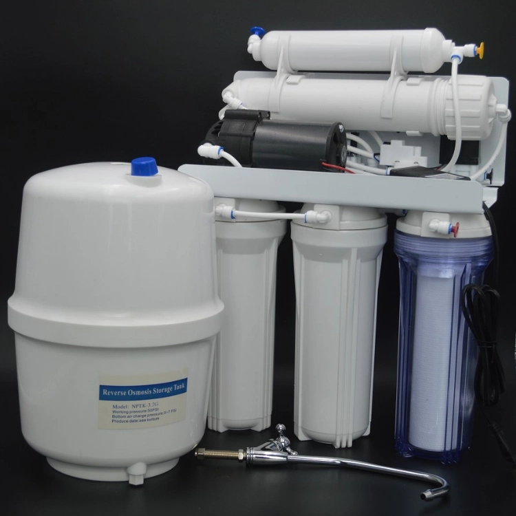Under Sink RO Water Filter Purifier 75 Gpd RO Filter System with Tank