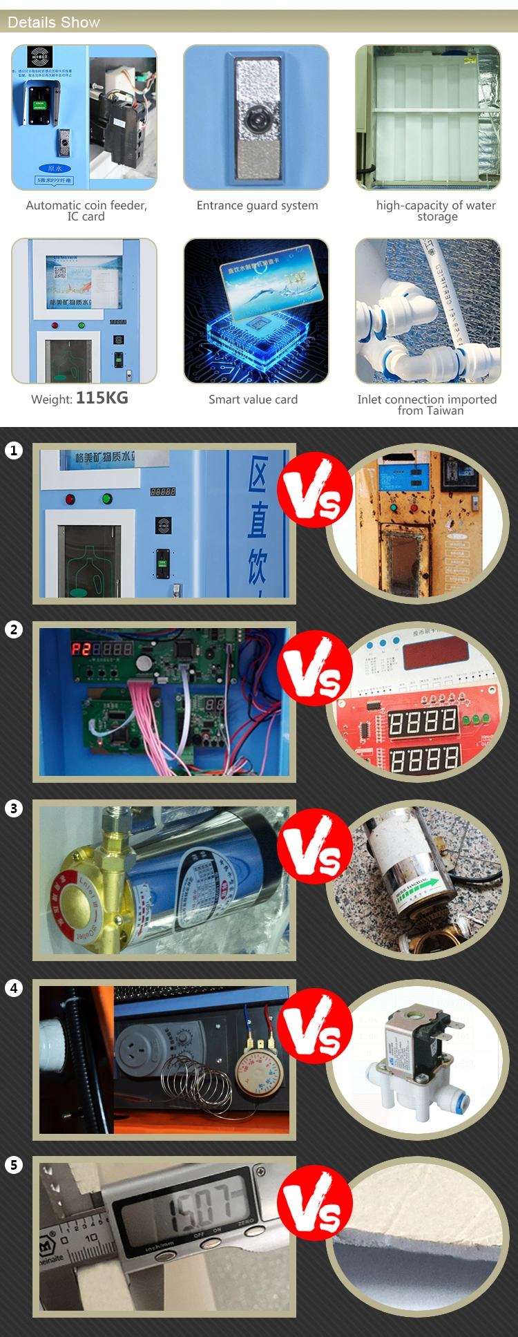 China Home Pure Water Purifier Osmosis RO Refill Ice Water Vending Machine