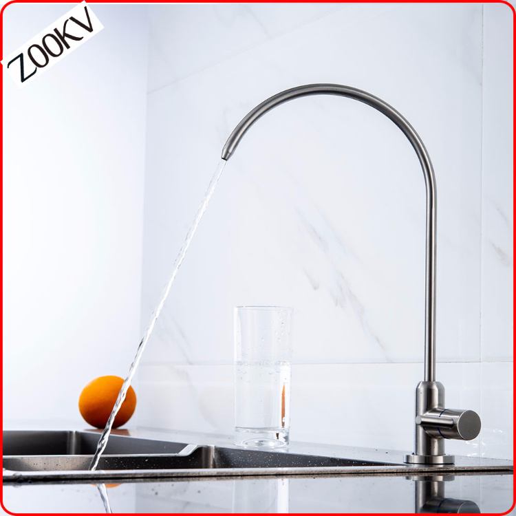 304 Stainless Steel Water Filter Faucet RO Water Purifier Kitchen Mixer Tap