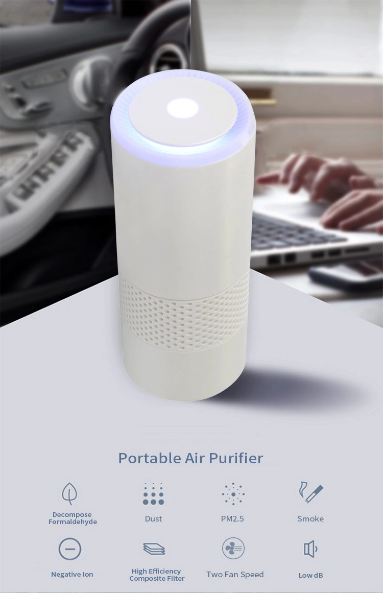 3u Best Buy Portable Real HEPA Home Car Table Air Purifier for Allergies