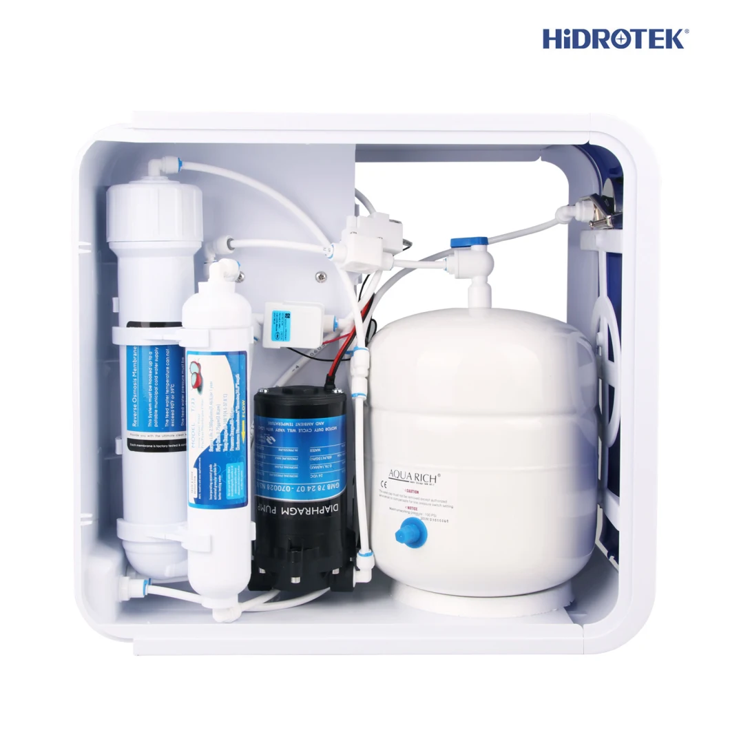 5-Stage Compact Buil-in Tank RO Water Purifier with Pressure Meter