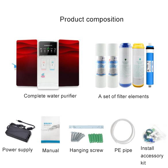 Direct Drinking Wall-Mounted Desktop RO Home Smart Hot and Cold Water Purifier