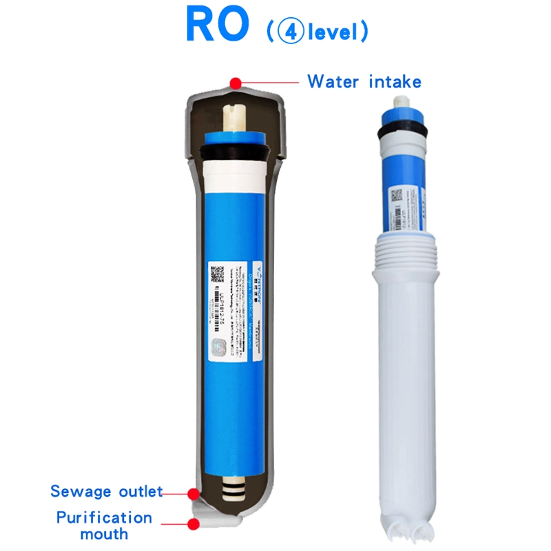 7 Stage 50 Gpd Factory Price Food Grade Household RO Water Purifier Without Pressure Gauge