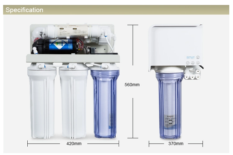 Reverse Osmosis Water Purifier 5 Stage Water Filters Without Pump
