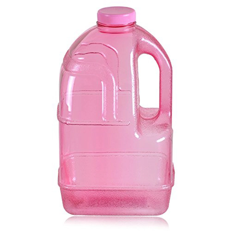 BPA Free Reusable Gym Big Plastic Drinking Water Bottle, 1 Gallon Water Jug with Holder