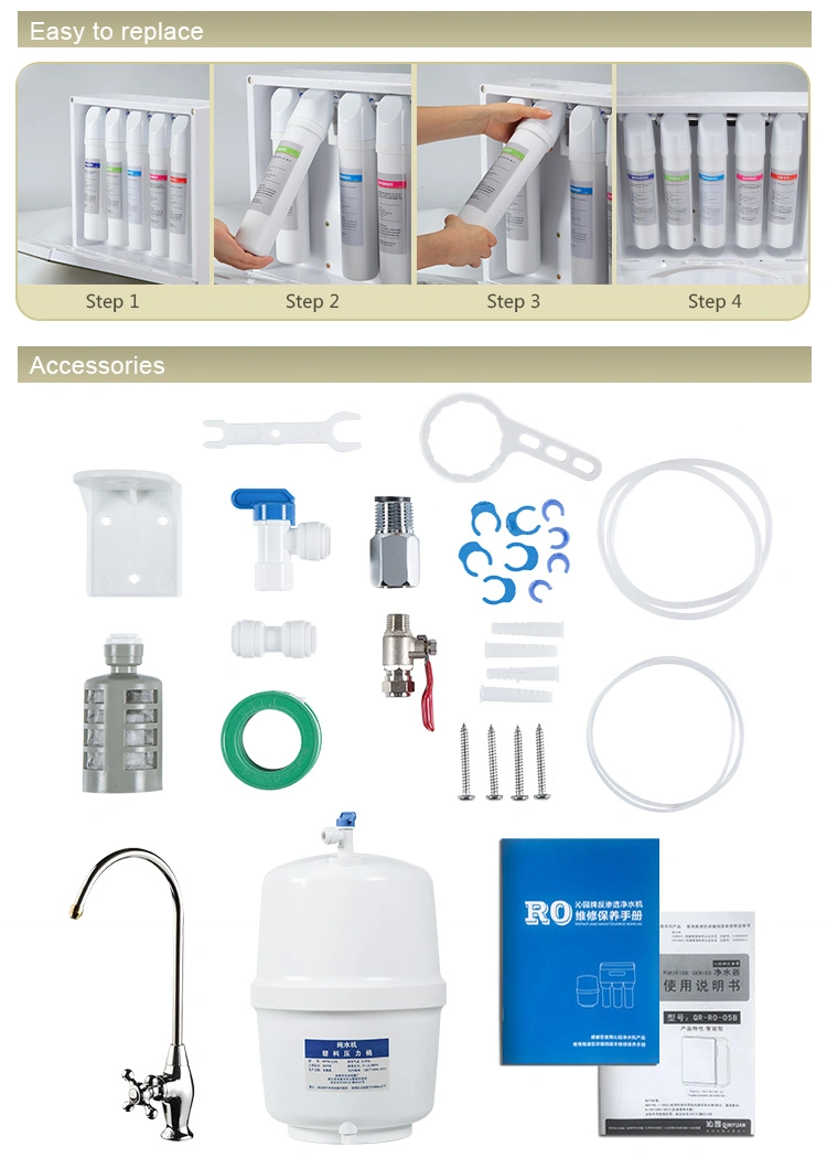 Desktop Water Equipment Purifier Device Kitchen RO Water Filter