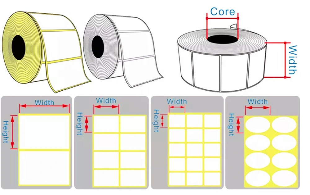 China Customized High Quanlity Direct Thermal Label/Transfer Thermal Label