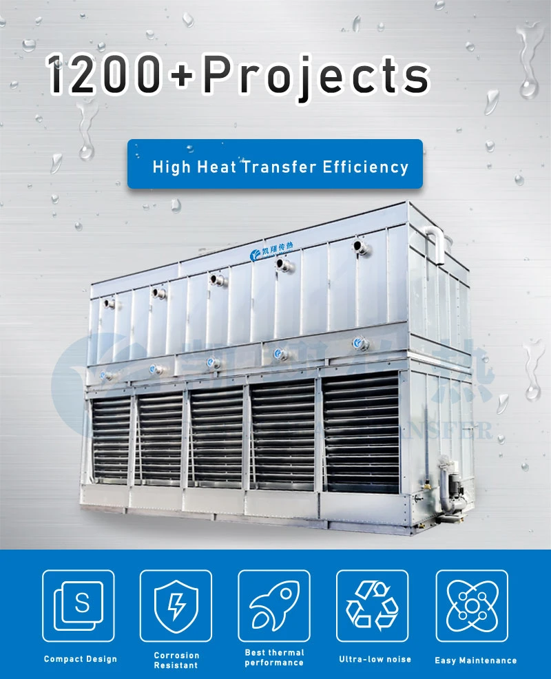Evaporative Condenser for Refrigeration System in Cold Chain