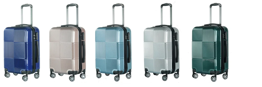 Scratch Proof Nylon Spinner Travelling Luggage Set with Aluminum Trolley
