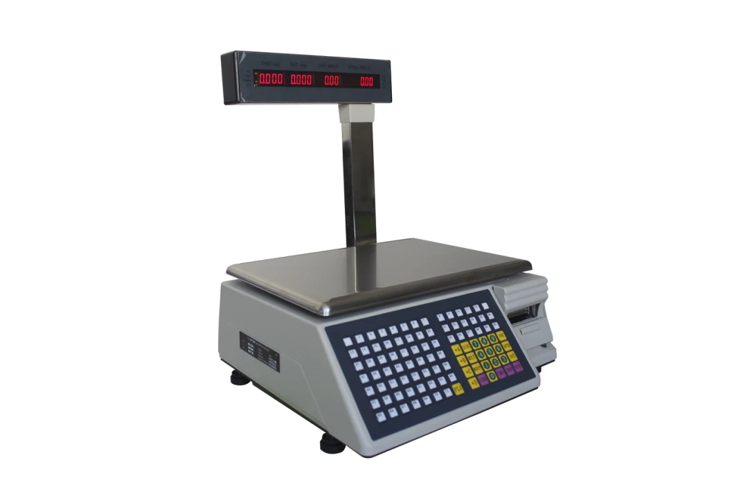 Supermarket Electronic Digital Weighing Barcode Label Printing Scale