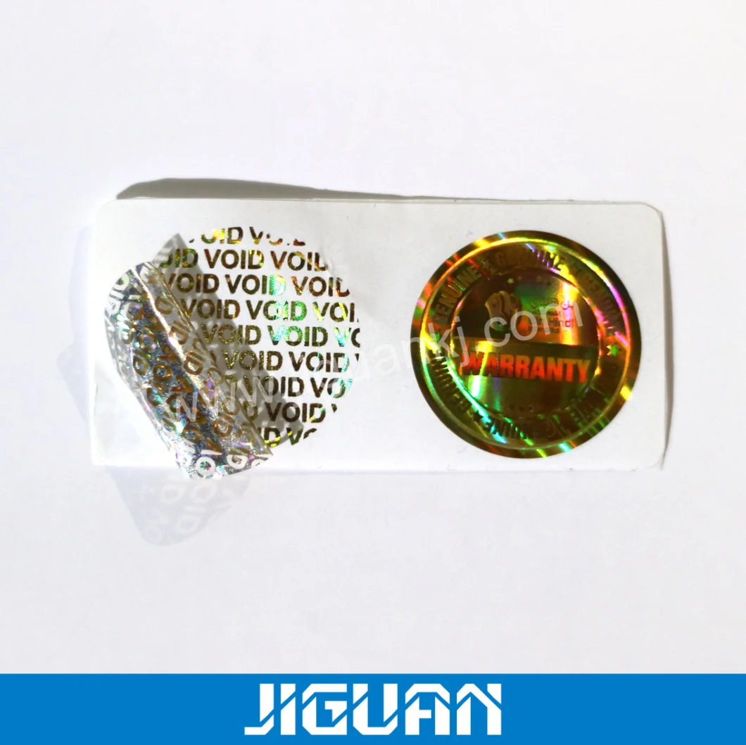 Anti-Counterfeit Adhesive Void Security Custom Hologram Seal Label Sticker