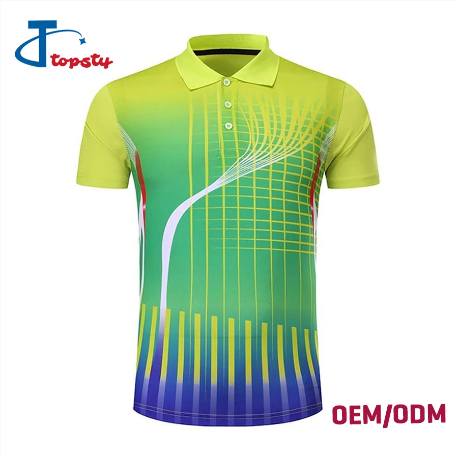 Customized High Quality Unisex Fast Dry Polyester Promotional All Over Full Sublimation Printing Polo T Shirts