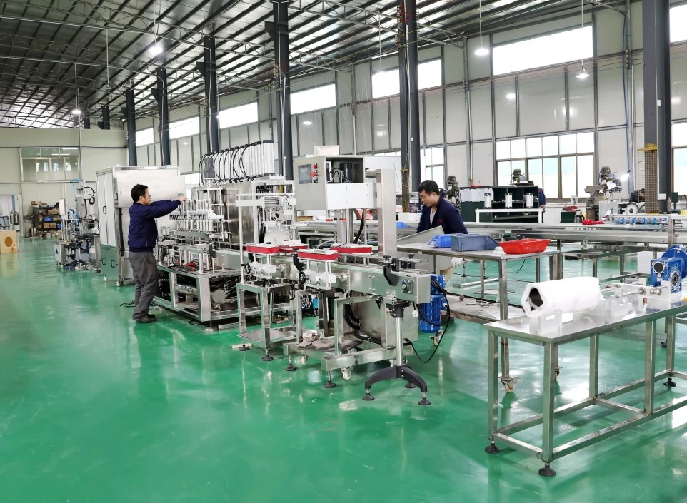 Cosmetic Liquid Pump Filling Machine with Capping Labeling Sealing