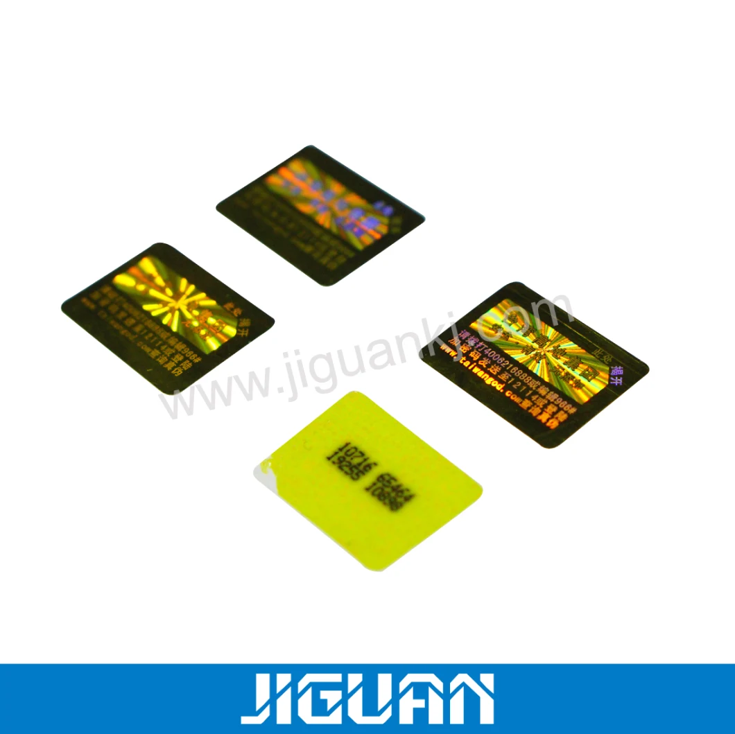 Custom Design Various Shapes Void Effect Anti-Counterfeit Hologram Adhesive Sticker Label for Industry