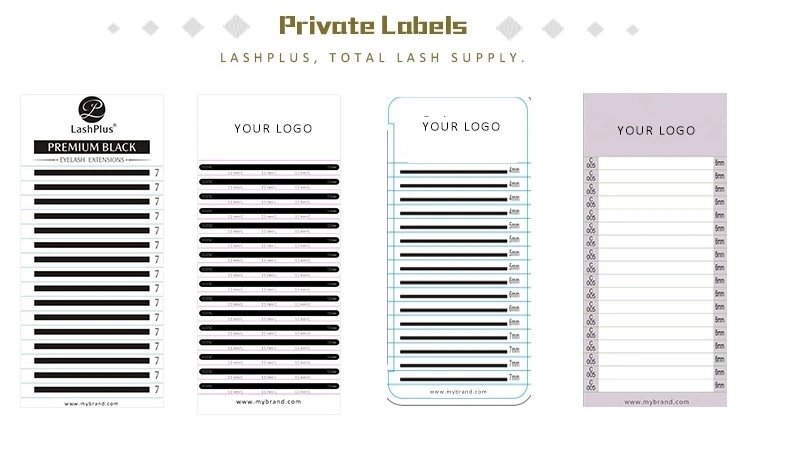 Individual SL Private Label Colorful Packing Box Mink Eye False Korean PBT Fabric Eyelashes