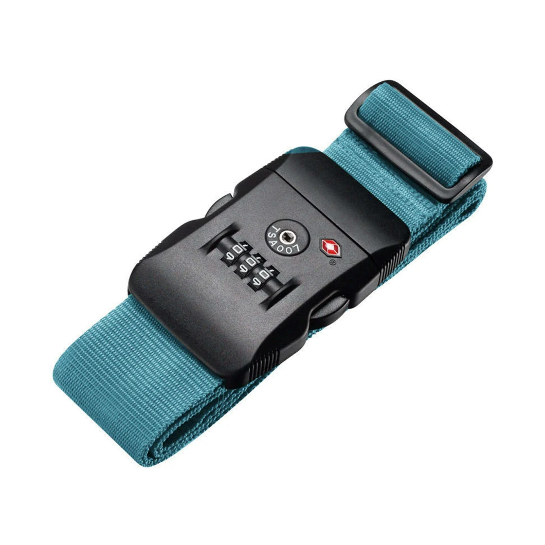 Travel Luggage Accessories Luggage Strap with Tsa Combination Lock Luggage Strap Belt with Customized Logo