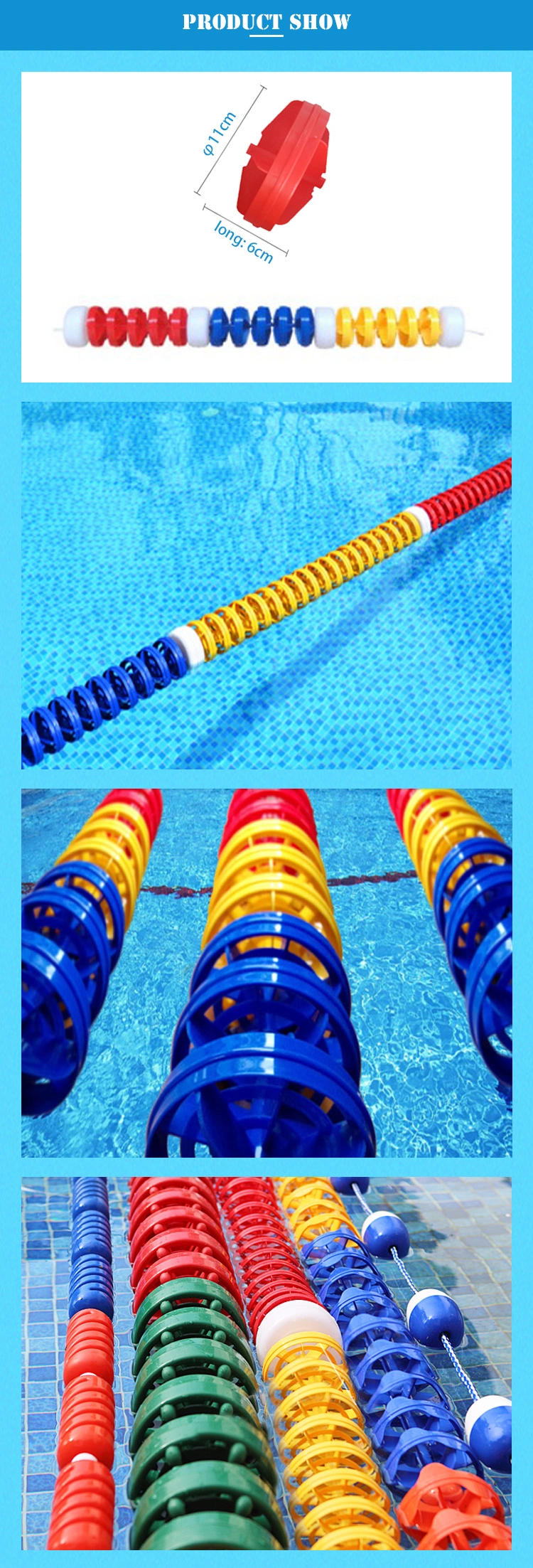 Swimming Pool Accessories Scratch Proof Floating Racing Lane